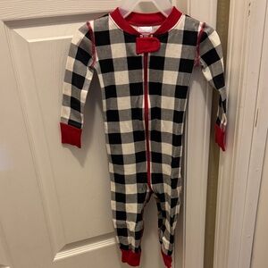 Hanna Andersson- Plaid Black and White Kids One Piece. Size 18-24 Months.